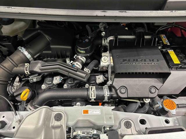 ムーヴキャンバスストライプスGターボ 電動パーキングブレーキLEDオートライト・フォグランプ 電動パーキングブレーキ プッシュボタンスタート セキュリティアラーム バックカメラ 両側パワースライドドアウエルカムオープン機能 オート電動格納式ドアミラー(広島県)の中古車