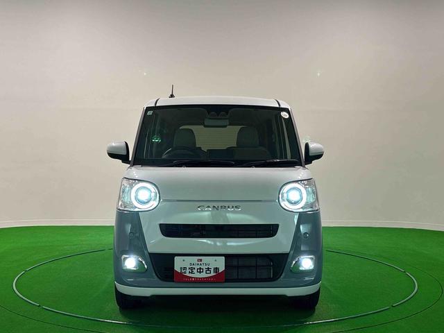 ムーヴキャンバスストライプスG 両側電動スライドドア 衝突回避支援システムLEDヘッドライト LEDフォグランプ オートライト オートエアコン アダプティブドライビングビーム プッシュスタート 両側電動スライドドア 電子パーキング 運転席助手席シートヒーター シートリフター(広島県)の中古車
