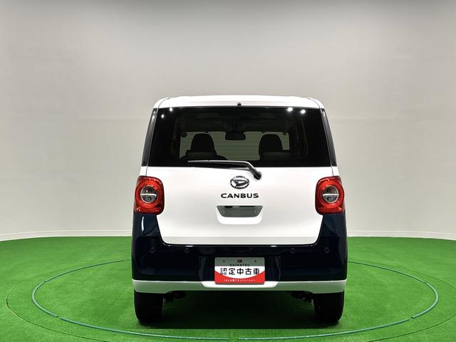ムーヴキャンバスストライプスＧ　運転席・助手席シートヒーター　キーフリー純正ナビ装着用アップグレードパック　両側電動スライドドア　電動パーキングブレーキ＋オートホールドブレーキ機能　運転席シートリフター　チルトステアリング（広島県）の中古車