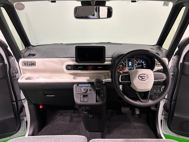 ムーヴキャンバスストライプスＧ　運転席・助手席シートヒーター　キーフリー純正ナビ装着用アップグレードパック　両側電動スライドドア　電動パーキングブレーキ＋オートホールドブレーキ機能　運転席シートリフター　チルトステアリング（広島県）の中古車