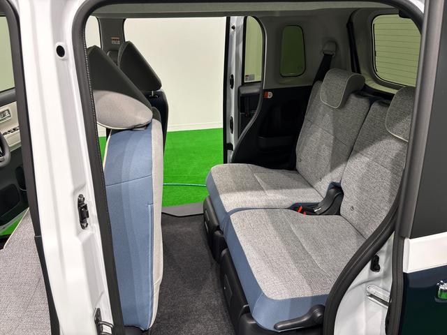 ムーヴキャンバスストライプスＧ　運転席・助手席シートヒーター　キーフリー純正ナビ装着用アップグレードパック　両側電動スライドドア　電動パーキングブレーキ＋オートホールドブレーキ機能　運転席シートリフター　チルトステアリング（広島県）の中古車
