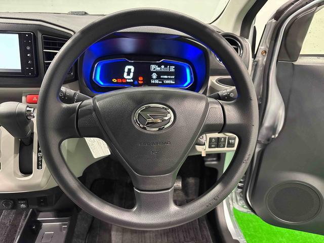 ミライースX リミテッドSAIII ナビ バックモニター対応カメラ付きLEDヘッドランプ セキュリティアラーム コーナーセンサー 14インチフルホイールキャップ キーレスエントリー 電動格納式ドアミラー ショツピングフック マニュアルエアコン(広島県)の中古車