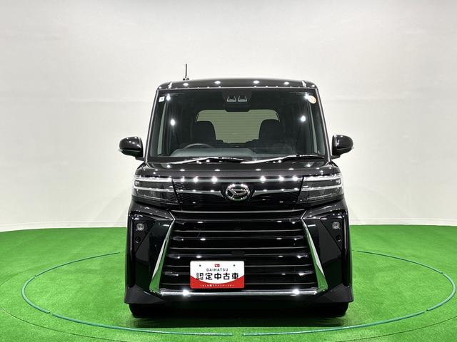 タントカスタムＲＳアイドリング　被害軽減ブレーキ　車線逸脱防止　リアカメラ　セキュリティアラーム　シートヒータ　電動格納ミラー　ＬＥＤヘットライト　ターボ　安全ボディ　スマートキ−　キーフリーキー　オートライト（広島県）の中古車