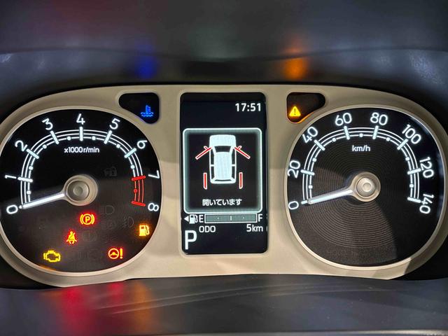 ムーヴキャンバスストライプスＧターボ　バックカメラ　電動パーキングブレーキ電動パーキングブレーキ　後席両側パワースライドドア　運転席・助手席シートヒーター　ＬＥＤヘッドライト・フォグランプ　オートライト　サイドエアバッグ　アイドリングストップ機能（広島県）の中古車