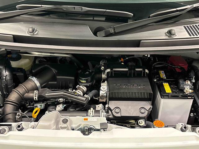ムーヴキャンバスストライプスGターボ ナビ バックモニター対応LEDオートライト・フォグランプ 電動パーキングブレーキ プッシュボタンスタート セキュリティアラーム バックカメラ 両側パワースライドドアウエルカムオープン機能 オート電動格納式ドアミラー(広島県)の中古車
