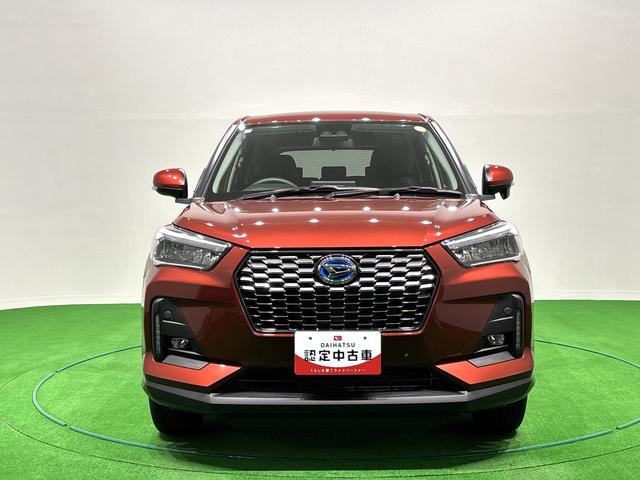 ロッキープレミアムG HEV LEDヘッドライト シートヒーターLEDヘッドランプ・フォグランプ 全車速追従機能付アダプティブクルーズコントロール レーンキープコントロール ブラインドスポットモニター 17インチアルミホイール シートヒーター(広島県)の中古車