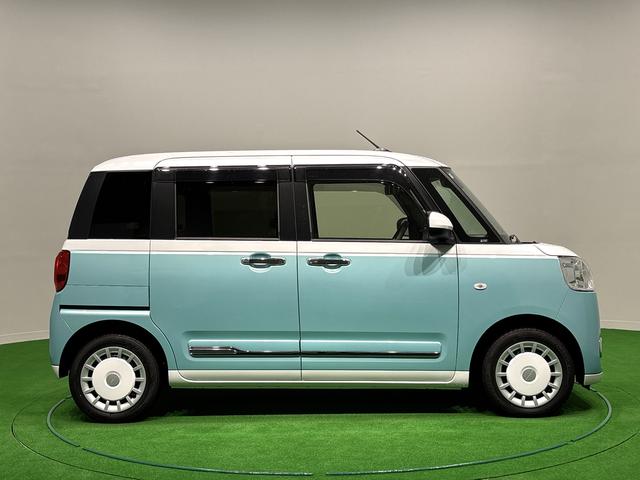 ムーヴキャンバスストライプスG ナビ バックモニター対応 ドライブレコーダーLEDオートライト・フォグランプ 電動パーキングブレーキ プッシュボタンスタート セキュリティアラーム バックカメラ 両側パワースライドドアウエルカムオープン機能 オート電動格納式ドアミラー(広島県)の中古車
