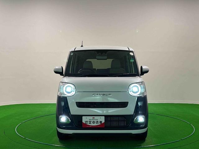 ムーヴキャンバスストライプスG 電子パーキング 両側パワースライドドアLEDオートライト・フォグランプ 電動パーキングブレーキ プッシュボタンスタート セキュリティアラーム バックカメラ 両側パワースライドドアウエルカムオープン機能 オート電動格納式ドアミラー(広島県)の中古車