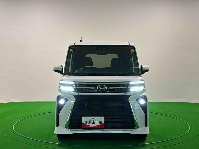 タントカスタムRSアイドリング 被害軽減ブレーキ 車線逸脱防止 リアカメラ セキュリティアラーム シートヒータ 電動格納ミラー LEDヘットライト ターボ 安全ボディ スマートキ− キーフリーキー オートライト(広島県)の中古車