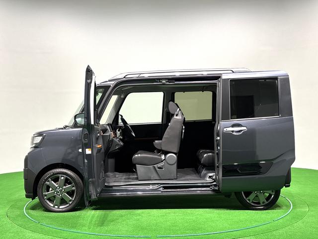 タントファンクロスターボLEDオートライト パワースライドドアウェルカムオープン機能 電動パーキングブレーキ 運転席助手席シートヒーター アルミホイール キーフリーシステム オート電動格納式ドアミラー(広島県)の中古車