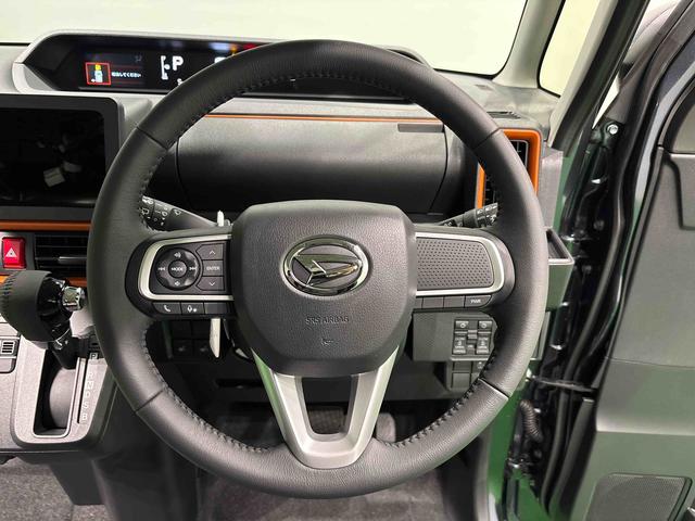 タントファンクロスターボLEDオートライト パワースライドドアウェルカムオープン機能 電動パーキングブレーキ 運転席助手席シートヒーター アルミホイール キーフリーシステム オート電動格納式ドアミラー(広島県)の中古車