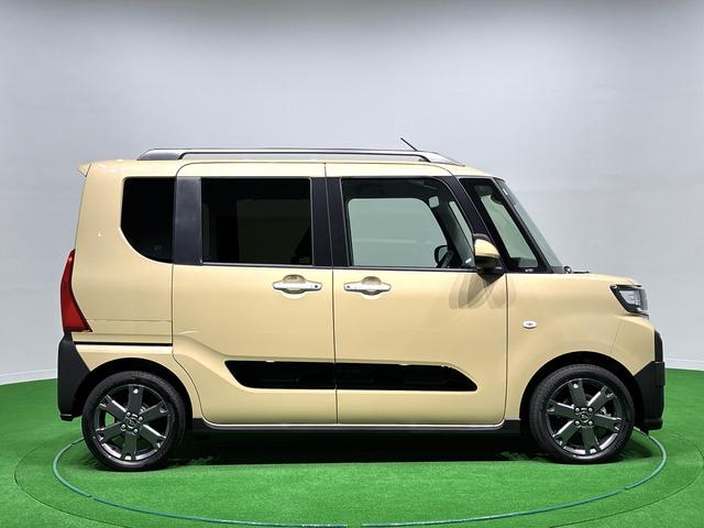 タントファンクロスターボ バックモニター対応カメラ シートヒーター電動格納ドアミラー 車線逸脱警告 シートヒータ Aライト LEDランプ アイドリングストップ機能 スマートキー セキュリティアラーム キーフリーシステム アルミホイール オートハイビーム ベンチシート(広島県)の中古車