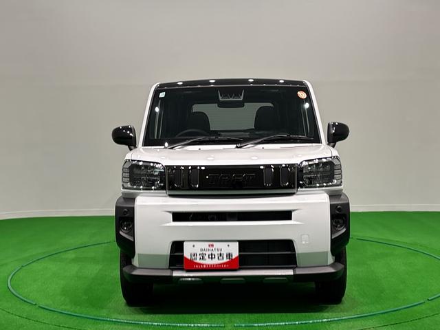 タフトＧターボ　ダーククロムベンチャー　　クルーズコントロールスカイフィールトップ　クロムパック　メッキパック　シルバーアンダーガーニッシュ　インテリアアクセント　ＬＥＤオートハイビーム＆フォグランプ　電動パーキングブレーキ　バックカメラ　アルミホイール（広島県）の中古車