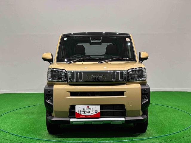 タフトGターボ クロムベンチャークリソナ バックガイドモニター 追従走行 イモビライザー 電動格納ミラー LEDライト レーンアシスト シートヒータ付き オートマチックハイビーム キーフリー アルミ ターボ 衝突安全ボディ(広島県)の中古車