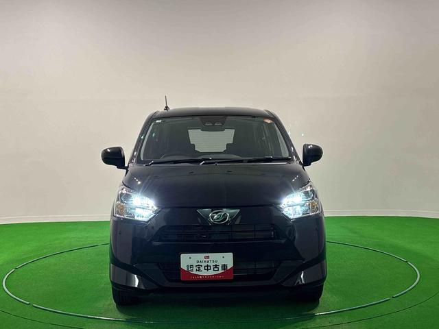 ミライースX SAIII LEDオートライト バックカメラ スマアシLEDヘッドランプ セキュリティアラーム コーナーセンサー 14インチフルホイールキャップ キーレスエントリー 電動格納式ドアミラー ショツピングフック マニュアルエアコン(広島県)の中古車