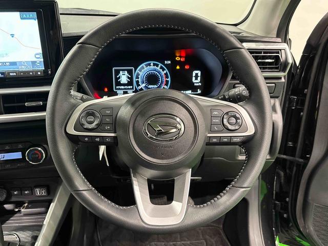 ロッキープレミアムG 純正9インチナビ パノラマモニター ドラレコナビ連動型前後ドライブレコーダー LEDヘッドライト LEDフォグランプ アダプティブドライビングビーム ブラインドスポットモニター 電子パーキング 運転席助手席シートヒーター 追従型オートクルーズ(広島県)の中古車