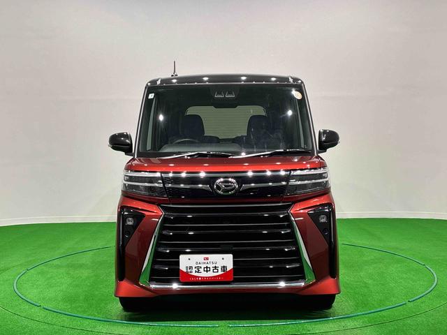 タントカスタムRS バックカメラ付き シートバックテーブルアイドリング 被害軽減ブレーキ 車線逸脱防止 セキュリティアラーム 電動格納ミラー LEDヘットライト ターボ 安全ボディ スマートキ− キーフリーキー オートライト(広島県)の中古車
