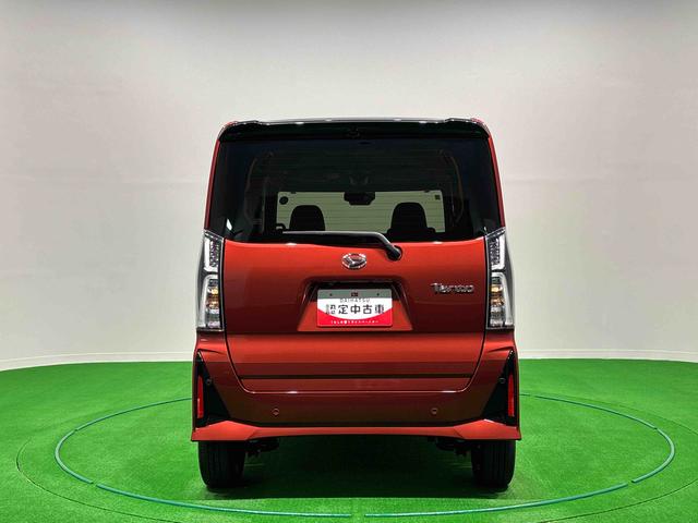 タントカスタムRS バックカメラ付き シートバックテーブルアイドリング 被害軽減ブレーキ 車線逸脱防止 セキュリティアラーム 電動格納ミラー LEDヘットライト ターボ 安全ボディ スマートキ− キーフリーキー オートライト(広島県)の中古車