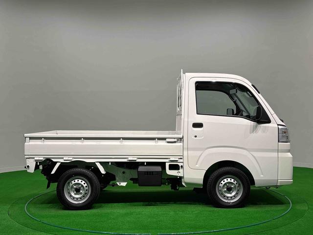 ハイゼットトラックスタンダード　４ＷＤ　ＡＭ／ＦＭラジオ　スペアタイヤマニュアルレベリング機能付きハロゲンヘッドランプ　運転席ＳＲＳエアバック　バックソナー　電動式パワーステアリング　あゆみ板掛けテールゲート　ＶＳＣ＆ＴＲＣ　マニュアルエアコン　オートライト（広島県）の中古車