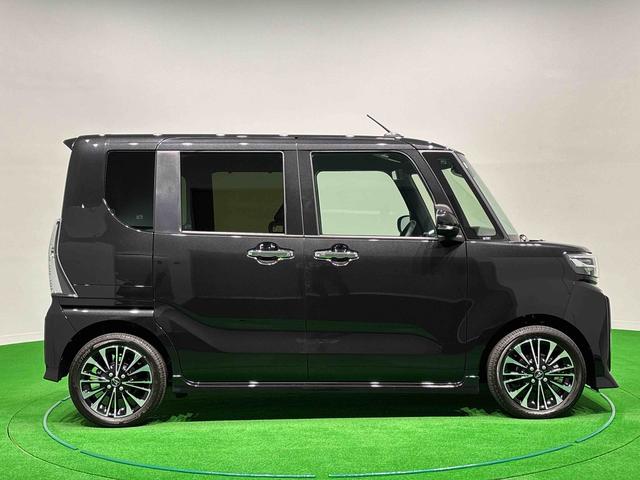 タントカスタムＲＳ　パノラマモニター対応カメラアイドリング　被害軽減ブレーキ　車線逸脱防止　セキュリティアラーム　電動格納ミラー　ＬＥＤヘットライト　ターボ　安全ボディ　スマートキ−　キーフリーキー　オートライト（広島県）の中古車