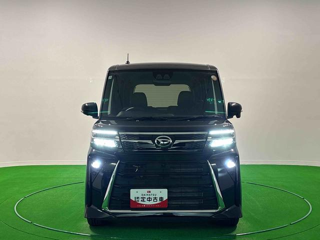 タントカスタムＲＳ　パノラマモニター対応カメラアイドリング　被害軽減ブレーキ　車線逸脱防止　セキュリティアラーム　電動格納ミラー　ＬＥＤヘットライト　ターボ　安全ボディ　スマートキ−　キーフリーキー　オートライト（広島県）の中古車