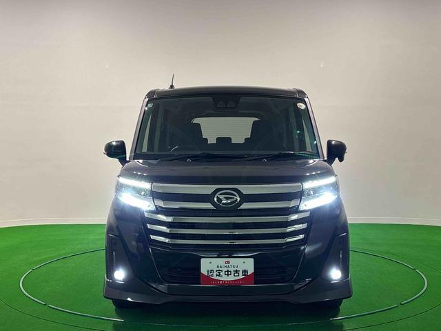 トールカスタムＧ　ターボ　　純正９インチディスプレイオーディオＬＥＤヘッドランプ・フォグランプ　　１５インチアルミホイール　オートライト　プッシュボタンスタート　クルーズコントロール　　コーナーセンサー　パワースライドドア　キーフリーシステム（広島県）の中古車
