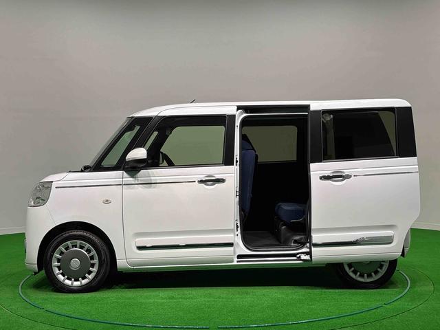 ムーヴキャンバスセオリーGターボ バックカメラ 全車速追従機能付ACCLEDオートライト・フォグランプ 電動パーキングブレーキ プッシュボタンスタート セキュリティアラーム バックカメラ 両側パワースライドドアウエルカムオープン機能 オート電動格納式ドアミラー(広島県)の中古車