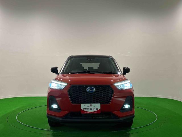 ロッキープレミアムG HEV 9インチディスプレイオーディオ ETCパノラマ ドラレコ LEDヘッドランプ・フォグランプ 全車速追従機能付アダプティブクルーズコントロール レーンキープコントロール ブラインドスポットモニター アルミホイール シートヒーター(広島県)の中古車