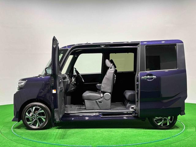 タントカスタムXLEDオートライト パワースライドドアウェルカムオープン機能 電動パーキングブレーキ 運転席助手席シートヒーター アルミホイール キーフリーシステム オート電動格納式ドアミラー(広島県)の中古車