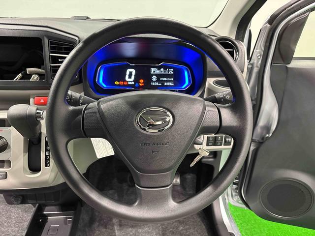 ミライースＸ　ＳＡIIIＬＥＤヘッドランプ　セキュリティアラーム　コーナーセンサー　１４インチフルホイールキャップ　キーレスエントリー　電動格納式ドアミラー　ショツピングフック　マニュアルエアコン（広島県）の中古車