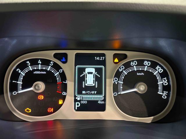 ムーヴキャンバスストライプスG 2トーンカラー バックカメラ シートヒーターLEDオートライト・フォグランプ 電動パーキングブレーキ プッシュボタンスタート セキュリティアラーム バックカメラ 両側パワースライドドアウエルカムオープン機能 オート電動格納式ドアミラー(広島県)の中古車