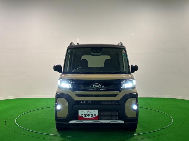 タントファンクロスターボリミテッドＬＥＤオートライト　パワースライドドアウェルカムオープン機能　電動パーキングブレーキ　運転席助手席シートヒーター　アルミホイール　キーフリーシステム　　オート電動格納式ドアミラー（広島県）の中古車