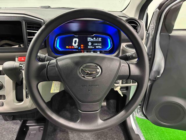 ミライースＸ　ＳＡIIIＬＥＤヘッドランプ　セキュリティアラーム　コーナーセンサー　１４インチフルホイールキャップ　キーレスエントリー　電動格納式ドアミラー　ショツピングフック　マニュアルエアコン（広島県）の中古車