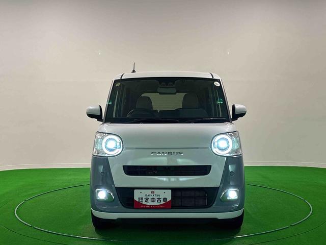 ムーヴキャンバスストライプスＧ　ナビ　バックモニター　ドライブレコーダー付きＬＥＤオートライト・フォグランプ　電動パーキングブレーキ　プッシュボタンスタート　セキュリティアラーム　バックカメラ　両側パワースライドドアウエルカムオープン機能　オート電動格納式ドアミラー（広島県）の中古車