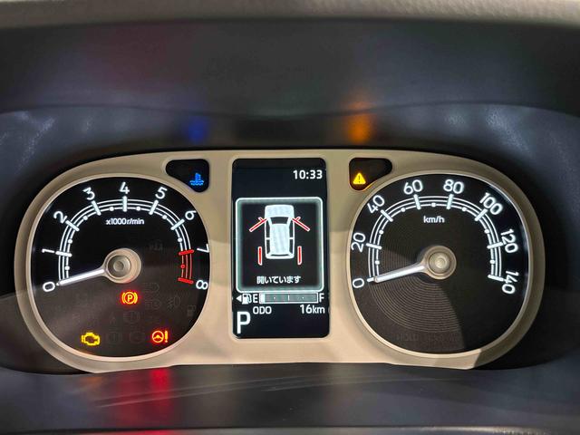 ムーヴキャンバスストライプスＧ　バックモニター対応　電動パーキングブレーキＬＥＤオートライト・フォグランプ　電動パーキングブレーキ　プッシュボタンスタート　セキュリティアラーム　バックカメラ　両側パワースライドドアウエルカムオープン機能　オート電動格納式ドアミラー（広島県）の中古車