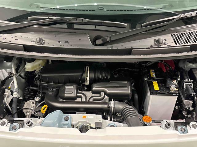 ムーヴキャンバスストライプスＧ　バックモニター対応　電動パーキングブレーキＬＥＤオートライト・フォグランプ　電動パーキングブレーキ　プッシュボタンスタート　セキュリティアラーム　バックカメラ　両側パワースライドドアウエルカムオープン機能　オート電動格納式ドアミラー（広島県）の中古車