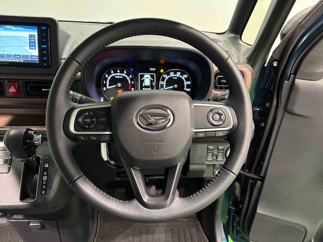 ムーヴキャンバスセオリーＧターボ　ナビ　バックモニター対応　ＥＴＣ車載器ＬＥＤオートライト・フォグランプ　電動パーキングブレーキ　プッシュボタンスタート　セキュリティアラーム　バックカメラ　両側パワースライドドアウエルカムオープン機能　オート電動格納式ドアミラー（広島県）の中古車