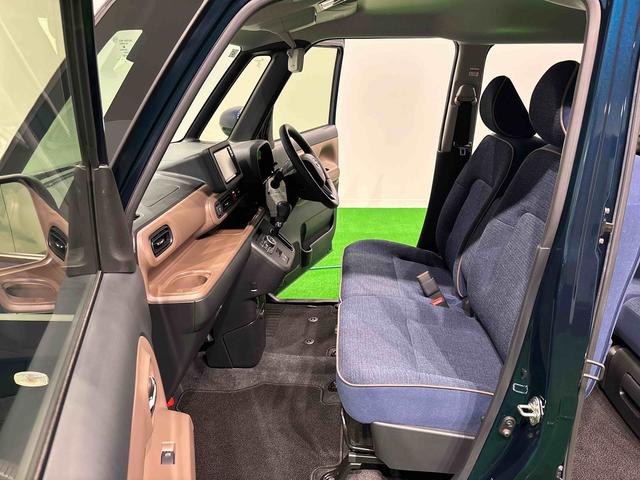ムーヴキャンバスセオリーＧターボ　ナビ　バックモニター対応　ＥＴＣ車載器ＬＥＤオートライト・フォグランプ　電動パーキングブレーキ　プッシュボタンスタート　セキュリティアラーム　バックカメラ　両側パワースライドドアウエルカムオープン機能　オート電動格納式ドアミラー（広島県）の中古車
