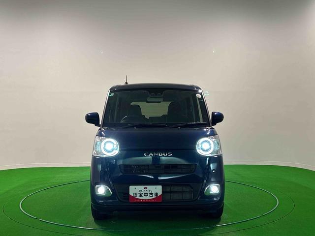 ムーヴキャンバスセオリーＧターボ　ナビ　バックモニター対応　ＥＴＣ車載器ＬＥＤオートライト・フォグランプ　電動パーキングブレーキ　プッシュボタンスタート　セキュリティアラーム　バックカメラ　両側パワースライドドアウエルカムオープン機能　オート電動格納式ドアミラー（広島県）の中古車