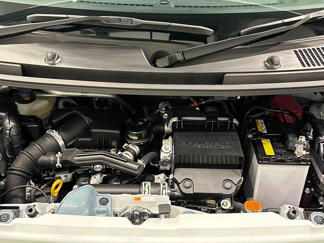 ムーヴキャンバスストライプスＧターボ　バックモニター対応カメラ　追従機能オートミラー　左右パワースライドドア　元試乗車　レーンアシスト　ＬＥＤライト　アダプティブクルーズコントロール　キーフリー　シートヒーター　バックモニター　衝突安全ボディ　タ−ボ　禁煙　スマートキー（広島県）の中古車