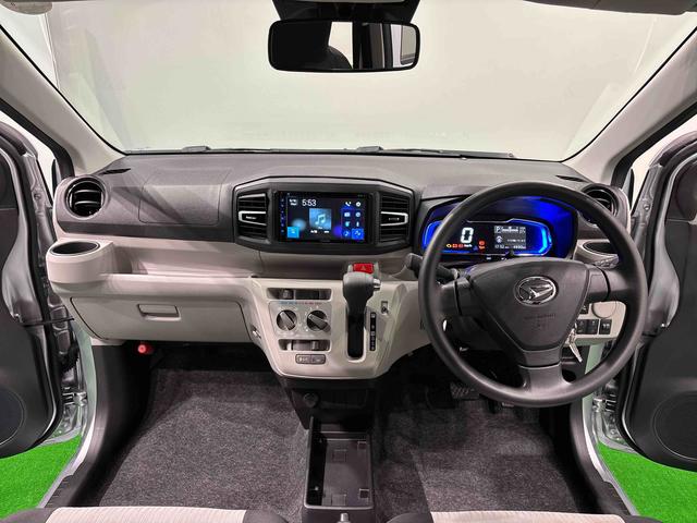 ミライースX SAIII ディスプレイオーディオ バックモニターLEDヘッドランプ セキュリティアラーム コーナーセンサー 14インチフルホイールキャップ キーレスエントリー 電動格納式ドアミラー ショツピングフック マニュアルエアコン(広島県)の中古車