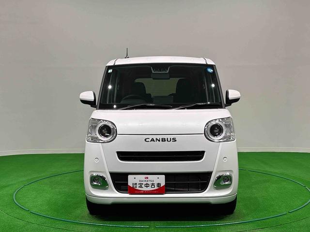ムーヴキャンバスセオリーGターボ バックカメラ 全車速追従機能付ACCLEDオートライト・フォグランプ 電動パーキングブレーキ プッシュボタンスタート セキュリティアラーム バックカメラ 両側パワースライドドアウエルカムオープン機能 オート電動格納式ドアミラー(広島県)の中古車