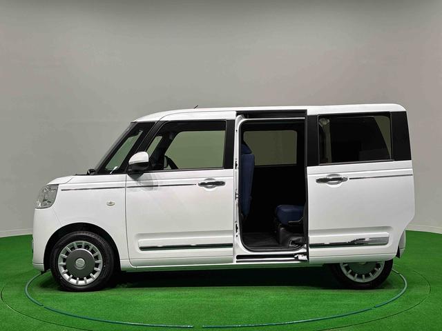 ムーヴキャンバスセオリーGターボ バックカメラ 全車速追従機能付ACCLEDオートライト・フォグランプ 電動パーキングブレーキ プッシュボタンスタート セキュリティアラーム バックカメラ 両側パワースライドドアウエルカムオープン機能 オート電動格納式ドアミラー(広島県)の中古車