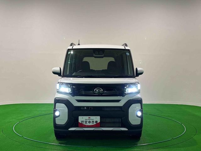 タントファンクロスターボリミテッド　ＥＴＣ　追従型オートクルーズＬＥＤオートライト　パワースライドドアウェルカムオープン機能　電動パーキング　シートヒーター　アルミホイール　キーフリー　オート電動格納式ドアミラー　全周囲カメラ　ＥＴＣ　全車速追従機能付ＡＣＣ（広島県）の中古車