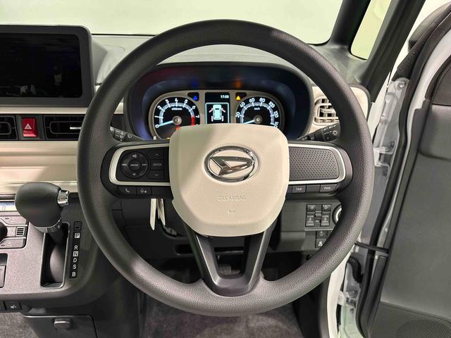 ムーヴキャンバスストライプスＧ　バックモニター対応　電動パーキングブレーキＬＥＤオートライト・フォグランプ　電動パーキングブレーキ　プッシュボタンスタート　セキュリティアラーム　バックカメラ　両側パワースライドドアウエルカムオープン機能　オート電動格納式ドアミラー（広島県）の中古車