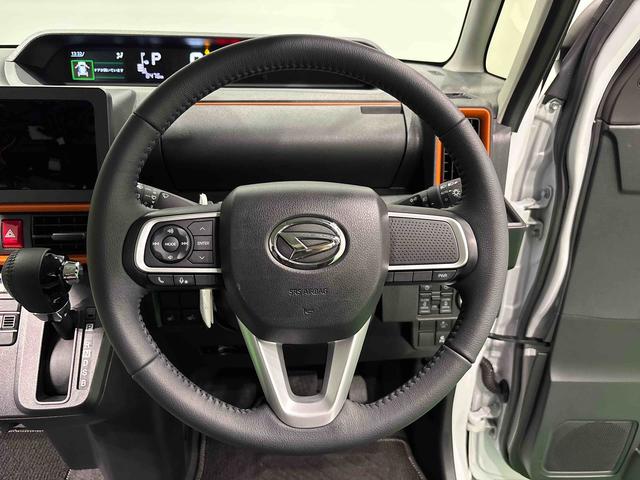 タントファンクロスターボ ETC付きLEDオートライト パワースライドドアウェルカムオープン機能 電動パーキングブレーキ 運転席助手席シートヒーター アルミホイール キーフリーシステム オート電動格納式ドアミラー(広島県)の中古車