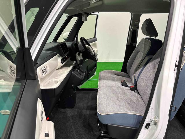 ムーヴキャンバスストライプスG 運転席・助手席シートヒーター キーフリー純正ナビ装着用アップグレードパック 電動パーキングブレーキ+オートホールドブレーキ機能 オートライト 運転席シートリフター チルトステアリング(広島県)の中古車