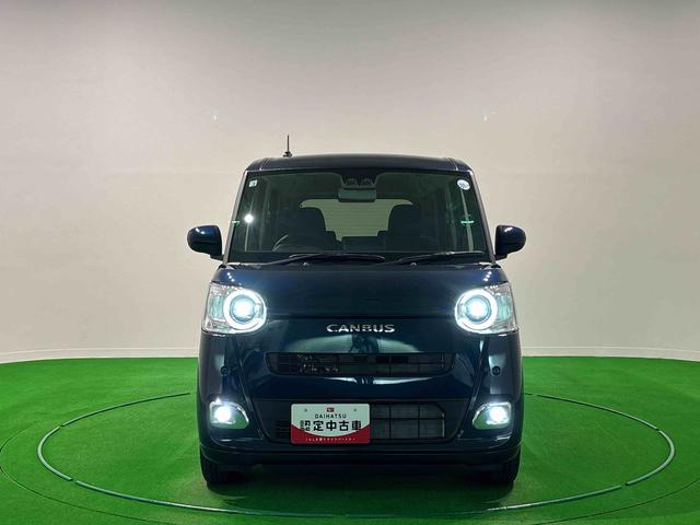 ムーヴキャンバスセオリーＧターボＬＥＤオートライト・フォグランプ　電動パーキングブレーキ　プッシュボタンスタート　セキュリティアラーム　バックカメラ　両側パワースライドドアウエルカムオープン機能　オート電動格納式ドアミラー（広島県）の中古車
