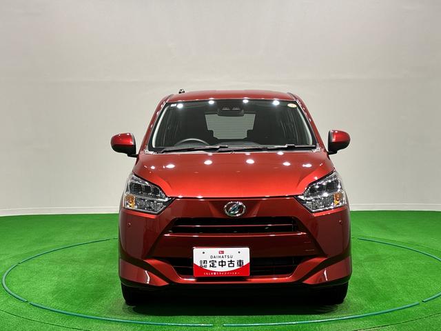 ミライースX SAIII バックモニター対応 電動格納ドアミラーLEDヘッドランプ セキュリティアラーム コーナーセンサー 14インチフルホイールキャップ キーレスエントリー 電動格納式ドアミラー ショツピングフック マニュアルエアコン(広島県)の中古車