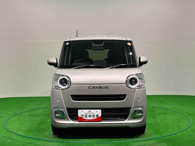 ムーヴキャンバスセオリーG バックモニター対応カメラ シートヒーターLEDオートライト・フォグランプ 電動パーキングブレーキ プッシュボタンスタート セキュリティアラーム バックカメラ 両側パワースライドドアウエルカムオープン機能 オート電動格納式ドアミラー(広島県)の中古車